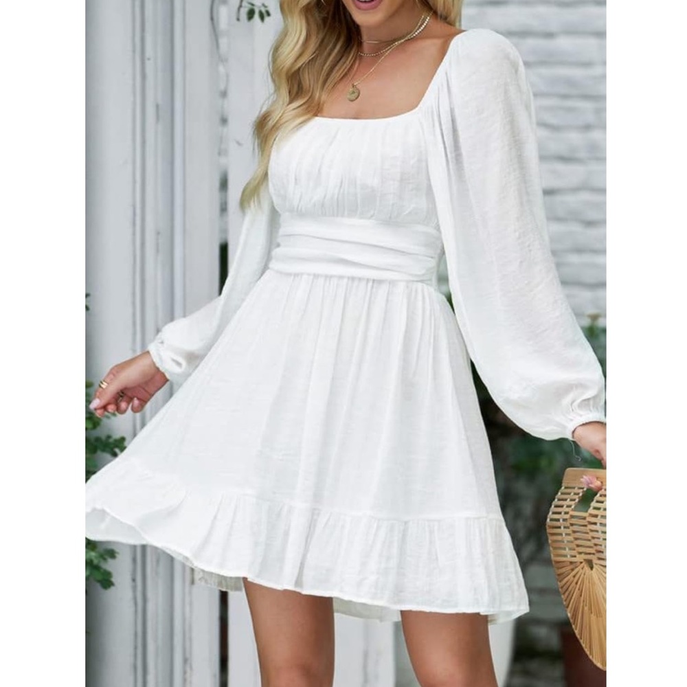 A-Line Mini Dress Size 2XL Great for White Party NWT